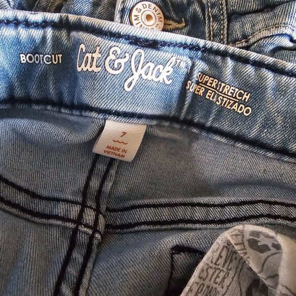 Girls Jeans Bundle Size 7 – Cat & Jack, Old Navy, H&M, Wallflower Lot (4 Pairs) - Picture 6 of 7